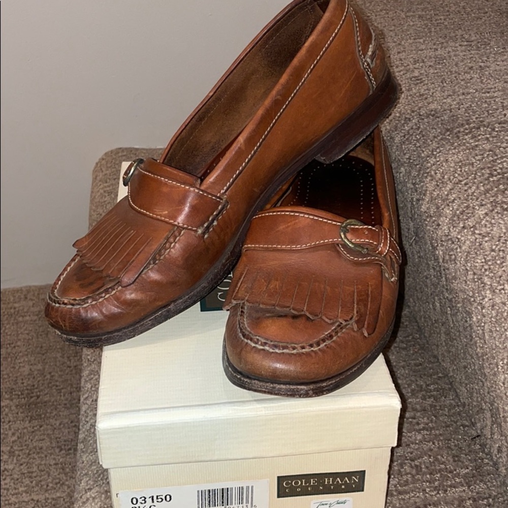 Cole Haan leather loafer oak